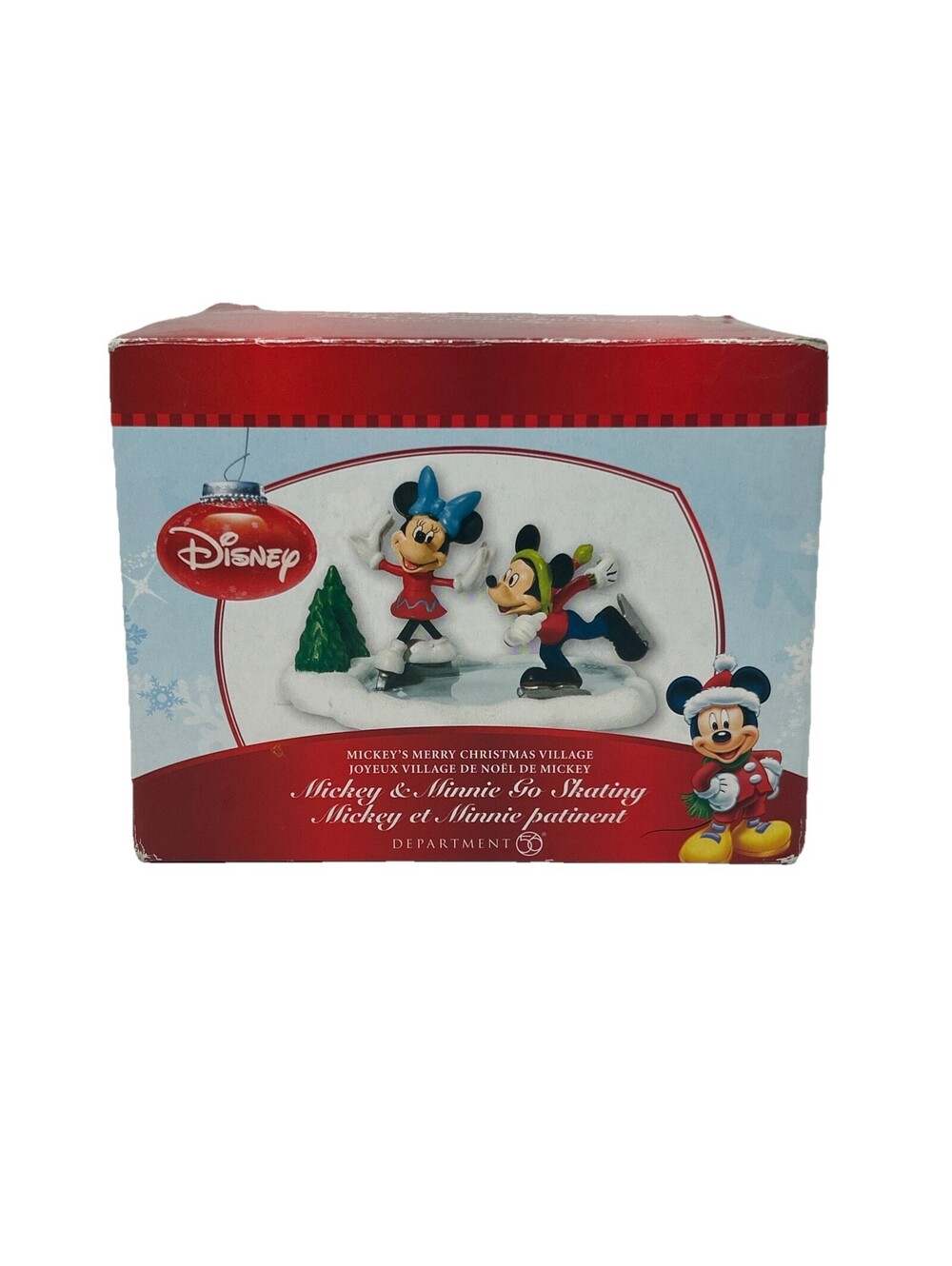 Dept 56 Mickey And Minnie Go Skating Disney Village 811274